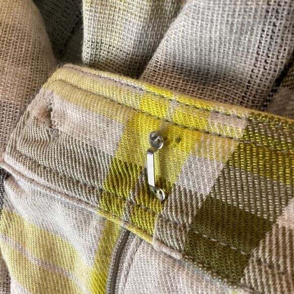 Current Air Los Angeles Plaid striped straight leg pants Size Medium - Picture 13 of 15